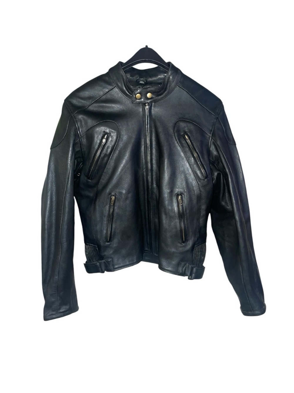 Rare MOMA Men Leather’s Canada XL Biker Jacket With Removable Thinsulate Lining